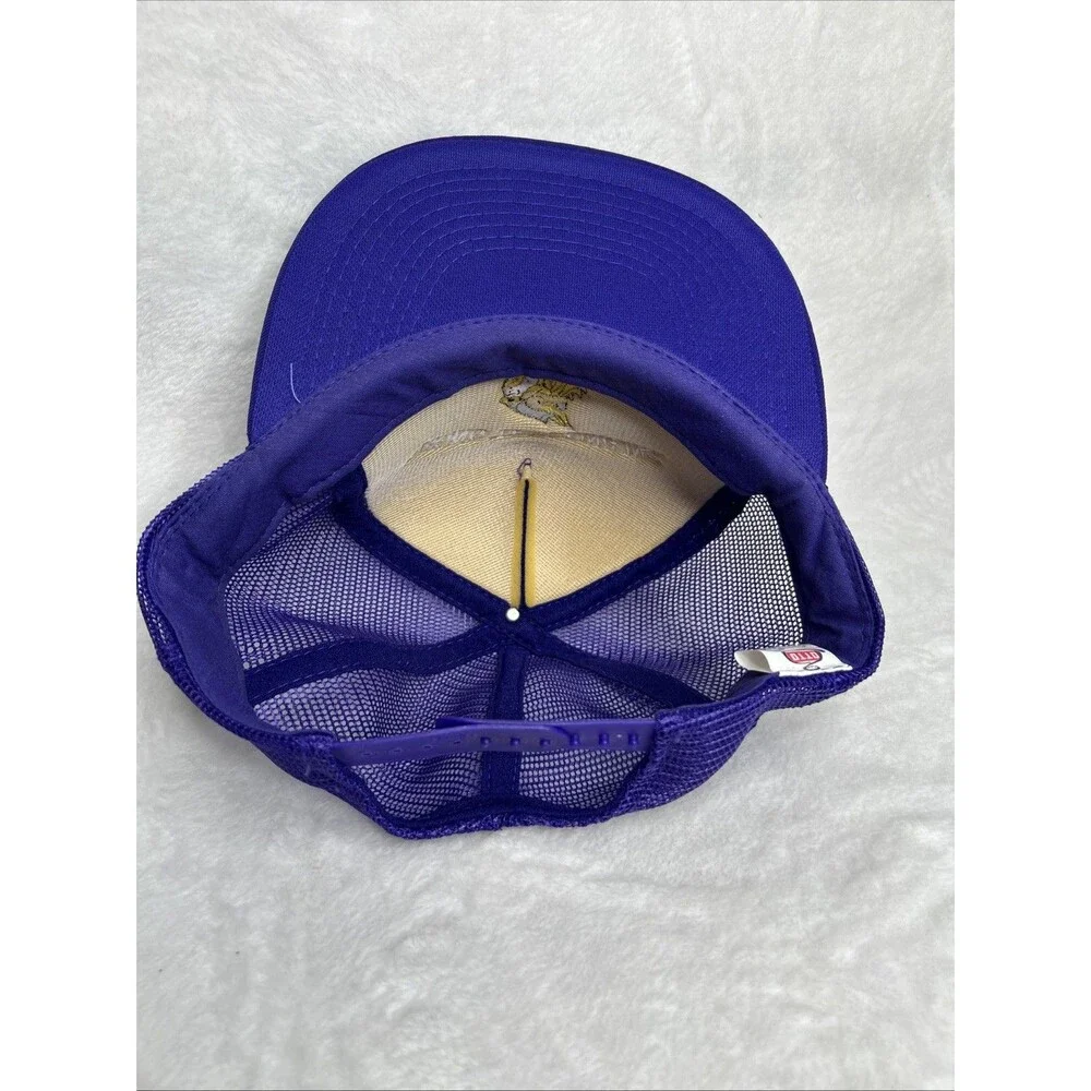 Viking Trucking Hat Blue Purple Mesh Snapback Trucker Cap Adult One Size